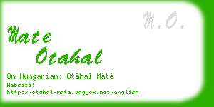 mate otahal business card